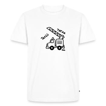 Feuerwehrwagen Tatü Tata - T-shirt Premium bio Homme - blanc - Devant - Nico (187cm)