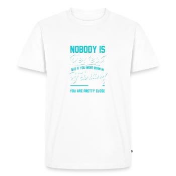 February 1975 You are pretty close perfect - Men's Premium Organic T-Shirt - white - Front - Nico (187cm)