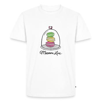 Macaron Love - Macaron Love - Men's Premium Organic T-Shirt - white - Front - Nico (187cm)