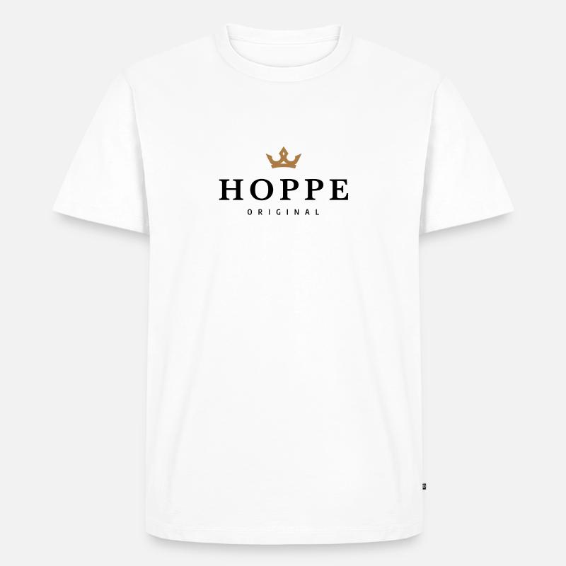 Hoppe - Männer Premium Bio T-Shirt - Weiß