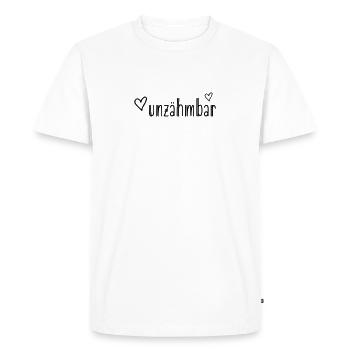 Indomptable - mais doux - T-shirt Premium bio Homme - blanc - Devant - Nico (187cm)