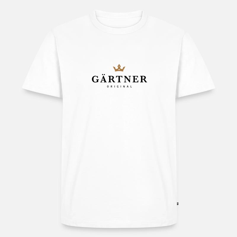 Gärtner - Männer Premium Bio T-Shirt - Weiß