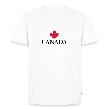 Canada Ottawa Maple Leaf Maple Leaf Canada America - Men's Premium Organic T-Shirt - white - Front - Nico (187cm)