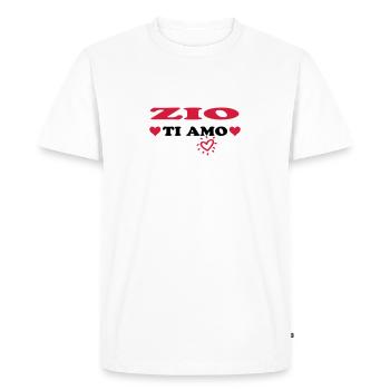 Zio ti amo - T-shirt Premium bio Homme - blanc - Devant - Nico (187cm)