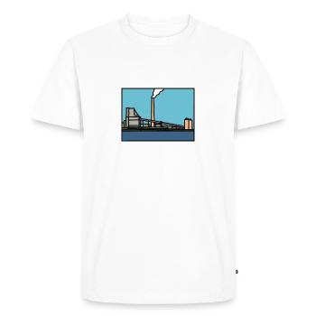 Mannheim Neckarau - T-shirt Premium bio Homme - blanc - Devant - Nico (187cm)