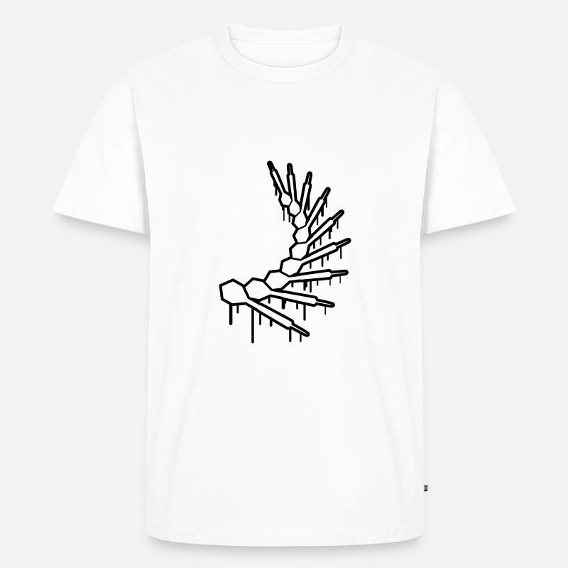 Darts Graffiti - Männer Premium Bio T-Shirt - Weiß