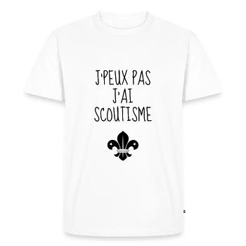 Scout Scouting Pfadfinder Pfadfinderin Scoutisme - Men's Premium Organic T-Shirt - white - Front - Nico (187cm)