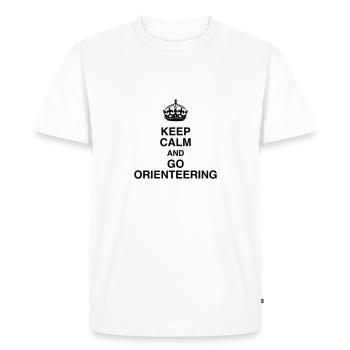 Orienteering Orientierungslauf Orientation - Men's Premium Organic T-Shirt - white - Front - Nico (187cm)