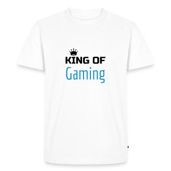 gamer gaming geek game informatique jeux vidéo - T-shirt Premium bio Homme - blanc - Devant - Nico (187cm)