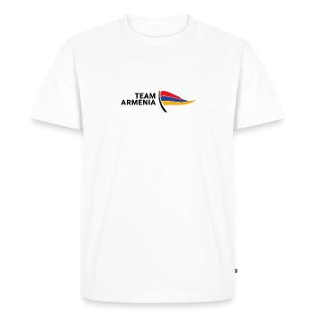 Équipe d’Arménie - T-shirt Premium bio Homme - blanc - Devant - Nico (187cm)