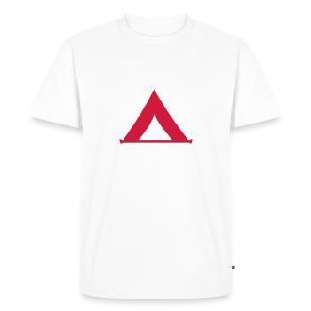 Tente - T-shirt Premium bio Homme - blanc - Devant - Nico (187cm)