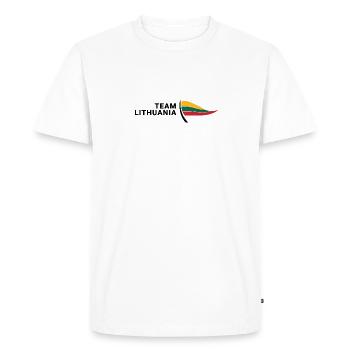 Équipe Lituanie - T-shirt Premium bio Homme - blanc - Devant - Nico (187cm)