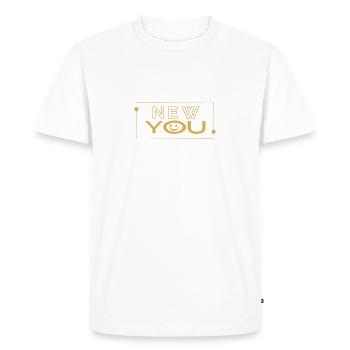 Cadeau - T-shirt Premium bio Homme - blanc - Devant - Nico (187cm)