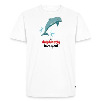 Je t’aime avec brio. Mais quelque chose comme ça. - T-shirt Premium bio Homme - blanc - Devant - Nico (187cm)