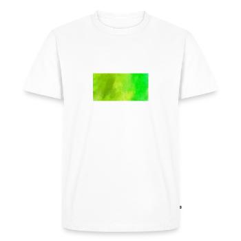 oeuvre abstraite peint en vert en vert - T-shirt Premium bio Homme - blanc - Devant - Nico (187cm)