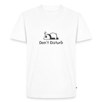 Ne pas déranger Ne pas déranger panda Design - T-shirt Premium bio Homme - blanc - Devant - Nico (187cm)