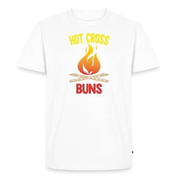Hot Cross Buns - T-shirt Premium bio Homme - blanc - Devant - Nico (187cm)