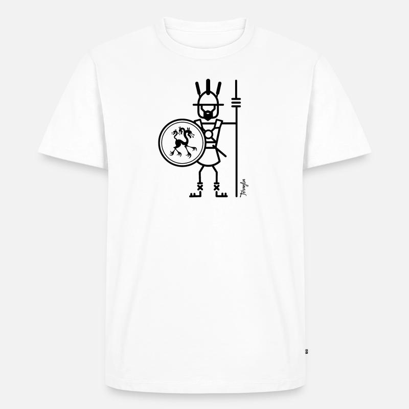Krieger Marse 02 - Männer Premium Bio T-Shirt - Weiß