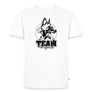 ÉQUIPE MALIGATOR Malinois Sport canin Chiens Wilsigns - T-shirt Premium bio Homme - blanc - Devant - Nico (187cm)