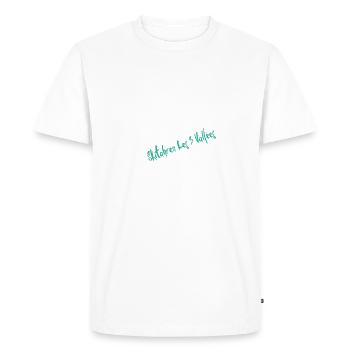 Skier Les 3 Vallées - T-shirt Premium bio Homme - blanc - Devant - Nico (187cm)