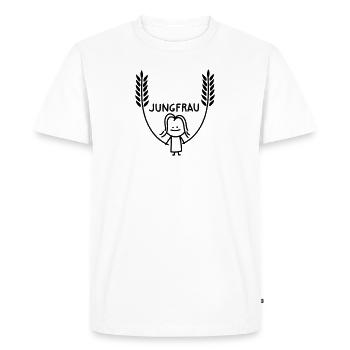 Jeune fille drôle - T-shirt Premium bio Homme - blanc - Devant - Nico (187cm)
