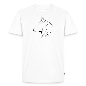 Laika Profile Dogs Dog Wilsigns - Men's Premium Organic T-Shirt - white - Front - Nico (187cm)
