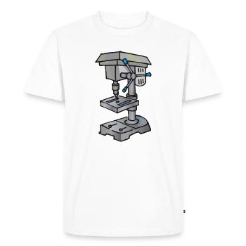 Vice - machine de forage vice - T-shirt Premium bio Homme - blanc - Devant - Nico (187cm)