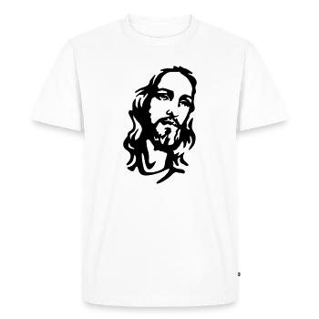 Christ - Men's Premium Organic T-Shirt - white - Front - Nico (187cm)