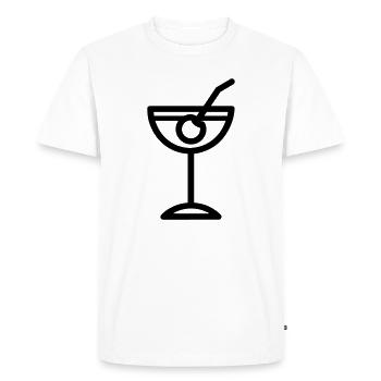 cocktail - T-shirt Premium bio Homme - blanc - Devant - Nico (187cm)