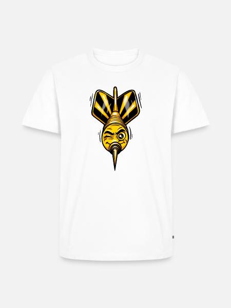 Dartpfeil Dart Sport - Männer Premium Bio T-Shirt - Weiß