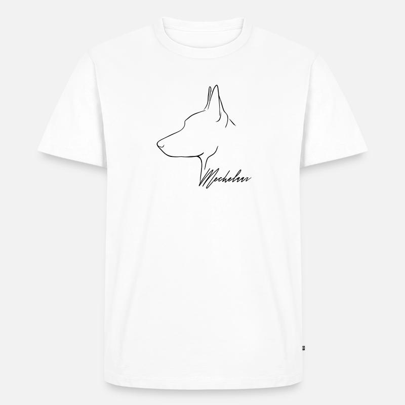 MECHELAAR Profil Chiens Chiens Wilsigns - T-shirt Premium bio Homme - blanc