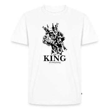 Cesky Fousek Roi de tout Chiens Wilsigns - T-shirt Premium bio Homme - blanc - Devant - Nico (187cm)