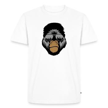 City gorilla - T-shirt Premium bio Homme - blanc - Devant - Nico (187cm)