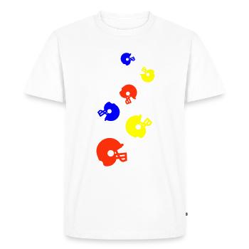 Football Helmet icon - Men's Premium Organic T-Shirt - white - Front - Nico (187cm)