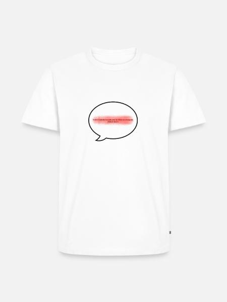 Dumme Gedanken... - Männer Premium Bio T-Shirt - Weiß