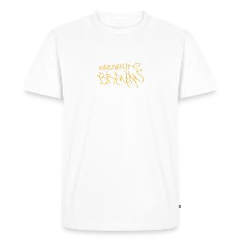 Born and bred in Bremen - Men's Premium Organic T-Shirt - white - Front - Nico (187cm)