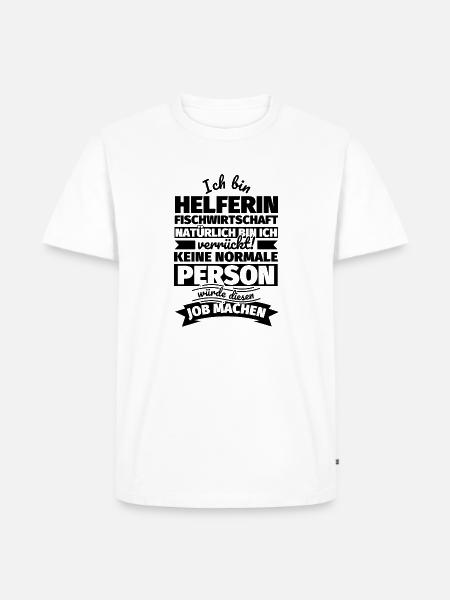 Helferin Fischwirtschaft Geschenke - Männer Premium Bio T-Shirt - Weiß