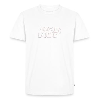 Pourquoi moi - T-shirt Premium bio Homme - blanc - Devant - Nico (187cm)