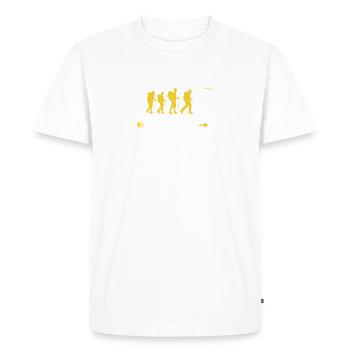 Good Way - Men's Premium Organic T-Shirt - white - Front - Nico (187cm)