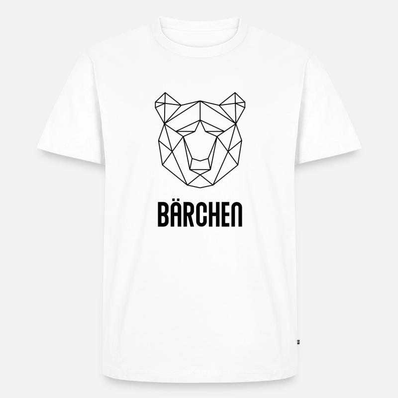 Bärchen - Männer Premium Bio T-Shirt - Weiß