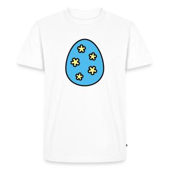 Easter egg colorful - Men's Premium Organic T-Shirt - white - Front - Nico (187cm)