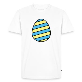 Easter egg colorful - Men's Premium Organic T-Shirt - white - Front - Nico (187cm)
