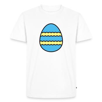 Easter egg colorful - Men's Premium Organic T-Shirt - white - Front - Nico (187cm)