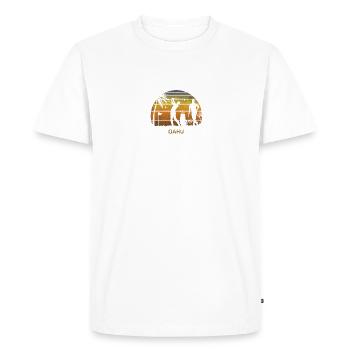 Retro Oahu Golf Fan Golfing Fan Golfer Cadeau - T-shirt Premium bio Homme - blanc - Devant - Nico (187cm)
