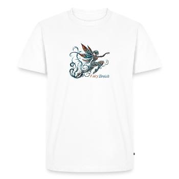 The Fairy Who Spins by FairyBreizh - Men's Premium Organic T-Shirt - white - Front - Nico (187cm)