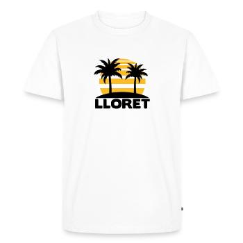Lloret de Mar - T-shirt Premium bio Homme - blanc - Devant - Nico (187cm)