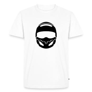 helmet - Men's Premium Organic T-Shirt - white - Front - Nico (187cm)