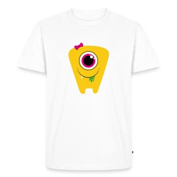Monstre / Alien bébé - T-shirt Premium bio Homme - blanc - Devant - Nico (187cm)