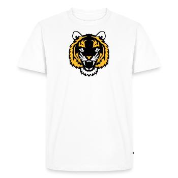 tigre animal sauvage 28012 - T-shirt Premium bio Homme - blanc - Devant - Nico (187cm)