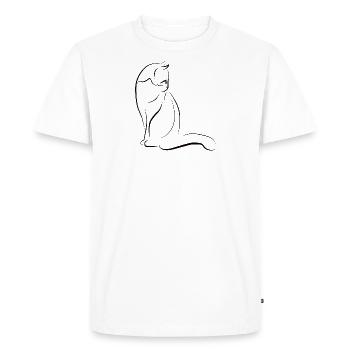 Cat Cats - Men's Premium Organic T-Shirt - white - Front - Nico (187cm)